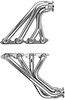 BB56-SEC Shorty Header Set, 1955-1957 Chevy Cars w/Big Block Chevy [Silver Ceramic Coating] - image 1