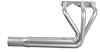 BER100-SEC Sprint-Style Roadster Header, Buick V6, 26 in. Length Turnout Length [Silver Ceramic Coating] - image 1