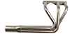 BER10036-SEC Sprint-Style Roadster Header, Buick V6, 36 in. Length Turnout Length [Silver Ceramic Coating] - image 1