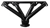 BNH1-BEC Shorty Header Set, Buick Nailhead 364-425ci [Black Satin Ceramic Coating] - image 1