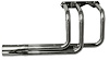 BR10036-SEC Classic-Style Outside Chassis Header Set, Buick V6, 36 in. Turnout Length [Silver Ceramic Coating] - image 1