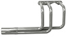 BR10048-SEC Classic-Style Outside Chassis Header Set, Buick V6, 48 in. Turnout Length [Silver Ceramic Coating] - image 1