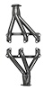 BS1-P Shorty Header Set, 1927-1948 Buick V6 [Raw/Unfinished] - image 1
