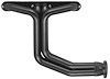 C33DP-BEC Full-Length Header Set, Small Block Chevy, D-Port Flange [Black Satin Ceramic Coating] - image 1