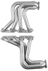 C5-SEC Full-Length Header Set, 32-48 Chevy Cars/Trucks, 49-63 Chevy Cars, 48-Up Ford Trucks w/BBC [Silver Ceramic Coating] - image 1