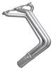 C567F-SEC Fenderwell Header Set, 1955-1957 Chevy Cars w/Small Block Chevy [Silver Ceramic Coating] - image 1