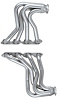C5A-SEC Full-Length Header Set, 1927-1931 Chevy Cars/Trucks w/Big Block Chevy [Silver Ceramic Coating] - image 1