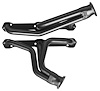 CAD390-BEC Shorty Header Set, 1965-1970 Cadillac Coupe DeVille 390-429ci [Black Satin Ceramic Coating] - image 1