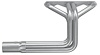 CBR100-SEC Roadster Header, Small Block Chevy, 26 in. Turnout Length [Silver Ceramic Coating] - image 1