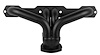 CC1-BEC Shorty Header Set, Small Block Chevy [Black Satin Ceramic Coating] - image 1