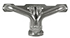 CC1-SEC Shorty Header Set, Small Block Chevy [Silver Ceramic Coating] - image 1