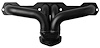 CC134-BEC Shorty Header Set, Small Block Chevy [Black Satin Ceramic Coating] - image 1