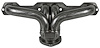 CC134-P Shorty Header Set, Small Block Chevy [Raw/Unfinished] - image 1