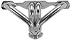 CC158BP-SEC Shorty Header Set, Small Block Chevy BluePrint Engine [Silver Ceramic Coating] - image 1