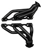 CC17AP-BEC Shorty Headers, 68-72 Chevelle/El Camino, 70-81 Camaro, 67-87 GM Truck w/SBC, Angle Plug [Black Satin Ceramic] - image 1