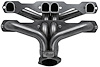 CC1DP-P Shorty Header Set, Small Block Chevy, D-Port Flange [Raw/Unfinished] - image 1