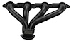 CC1LS1-BEC Shorty Header Set, GM LS Engines [Black Satin Ceramic Coating] - image 1