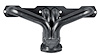 CC1T-P Tight-Fit Shorty Header Set, Small Block Chevy [Raw/Unfinished] - image 1