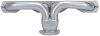 CC2-158-SEC Shorty Header Set, 1932-1948 Chevy Cars/Trucks w/Small Block Chevy, 1 5/8 in. Primary Tube [Silver Ceramic Coating] - image 1