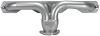 CC2-SEC Shorty Header Set, 1932-1948 Chevy Cars/Trucks w/Small Block Chevy [Silver Ceramic Coating] - image 1