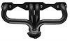 CC5-158-BEC Shorty Header Set, Small Block Chevy, Angle Plug [Black Satin Ceramic Coating] - image 1