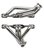 CC56BP-SEC Shorty Header Set, 1955-1957 Chevy Cars w/Small Block Chevy BluePrint Engine, Straight Plug [Silver Ceramic Coating] - image 1