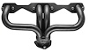 CC5DP-158-P Shorty Header Set, Small Block Chevy, Angle Plug, D-Port Flange [Raw/Unfinished] - image 1