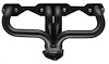 CC5DP-BEC Shorty Header Set, Small Block Chevy, Angle Plug, D-Port Flange [Black Satin Ceramic Coating] - image 1