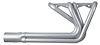 CER100-SEC Sprint Car Style Roadster Header, Small Block Chevy, 26 in. Turnout Length [Silver Ceramic Coating] - image 1