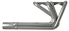 CER10048-SEC Sprint Car Style Roadster Header, Small Block Chevy, 48 in. Turnout Length [Silver Ceramic Coating] - image 1