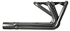 CER409-P Sprint Car Style Roadster Header, Chevy 348-409ci "W" Engine, 26 in. Turnout Length [Raw/Unfinished] - image 1