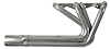 CER40936-SEC Sprint Car Style Roadster Header, Chevy 348-409ci "W" Engine, 36 in. Turnout Length [Silver Ceramic Coating] - image 1
