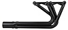 CER40948-BEC Sprint Car Style Roadster Header, Chevy 348-409ci "W" Engine, 48 in. Turnout Length [Black Satin Ceramic Coating] - image 1