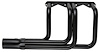 CR100-BEC Roadster Header, Small Block Chevy, 26 in. Turnout Length [Black Satin Ceramic Coating] - image 1