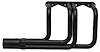 CR10048-BEC Roadster Header, Small Block Chevy, 48 in. Turnout Length [Black Satin Ceramic Coating] - image 1