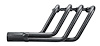 CRSLS1-P Roadster Header, GM LS Engines, 26 in. Turnout Length [Raw/Unfinished] - image 1