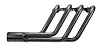 CRSLS136-P Roadster Header, GM LS Engines, 36 in. Turnout Length [Raw/Unfinished] - image 1