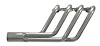 CRSLS148-SEC Roadster Header, GM LS Engines, 48 in. Turnout Length [Silver Ceramic Coating] - image 1