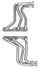 CV97-SEC Full-Length Header Set, 1927-1948 Chevy Cars/Trucks w/Chevy V6 [Silver Ceramic Coating] - image 1