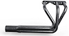 CVR100-P Classic-Style Roadster Header, Chevy 90-Deg V6, 26 in. Turnout Length [Raw/Unfinished] - image 1
