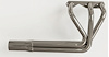 CVR10036-SEC Classic-Style Roadster Header, Chevy 90-Deg V6, 36 in. Turnout Length [Silver Ceramic Coating] - image 1