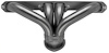 DD2-P Shorty Header Set, Chrysler Big Block 383-440 RB [Raw/Unfinished] - image 1