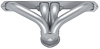 DD2-SEC Shorty Header Set, Chrysler Big Block 383-440 RB [Silver Ceramic Coating] - image 1