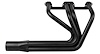DER10036-BEC Sprint-Style Header, Small Block Chrysler, 36 in. Turnout Length [Black Satin Ceramic Coating] - image 1