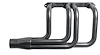 DR20048-P Classic-Style Outside Chassis Header Set, Big Block Chrysler Wedge Engines, 48 in. Turnout Length [Raw/Unfinished] - image 1