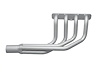 DR392-SEC Classic-Style Outside Chassis Header Set, Chrysler Imperial-Firepower 331-392ci Hemi Engines [Silver Ceramic Coating] - image 1
