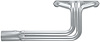 FBR100-SEC Roadster Header, Small Block Ford, 26 in. Turnout Length [Silver Ceramic Coating] - image 1