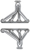 FF1-SEC Shorty Header Set, 27-48 Ford Cars/Trucks, 48-52 Ford F100, 55-59 Ford Full-Size w/SBF 221-351W [Silver Ceramic Coating] - image 1