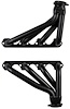 FF2-BEC Shorty Header Set, 1935-1940 Cars/Trucks, 1963-Up Ford F100 w/SBF 221-302/351W [Black Satin Ceramic Coating] - image 1