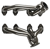 FF390CJ-SEC Shorty Header Set, 60-64 Ford/Mercury Full-Size Cars w/Ford 332-428 FE & Cobra Jet/GT Heads [Silver Ceramic Coating] - image 1